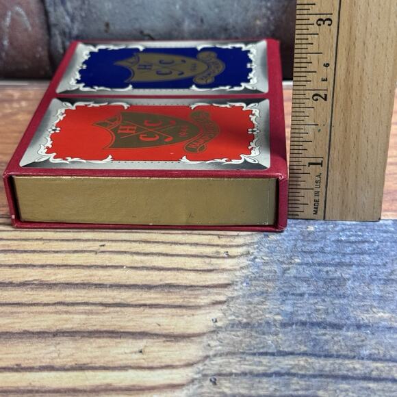 Vtg Blackstone Boxed 2 Decks Playing Cards One Sealed Hampshire Country Club HCC - Picture 3 of 5